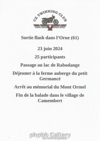 Sortie flash dans le 'Orne le 23 juin 2024